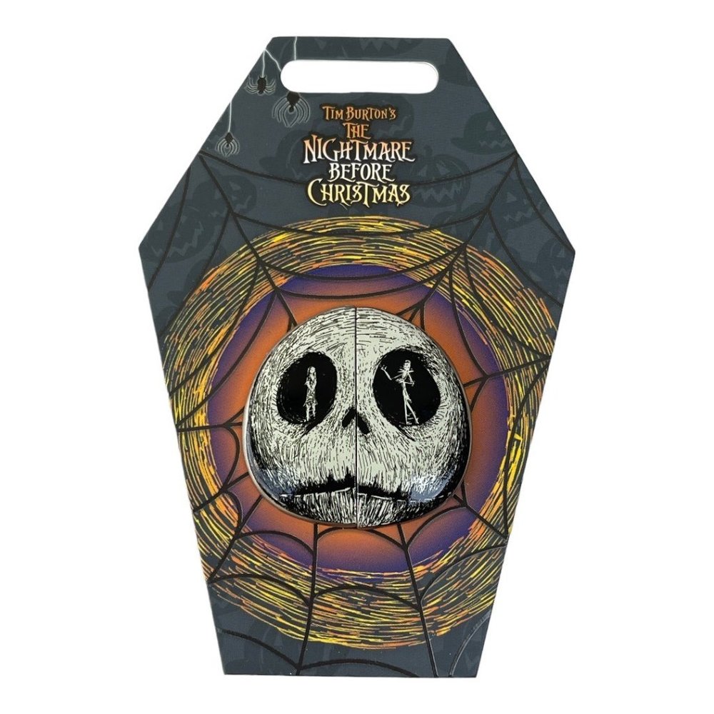 Disney Store Nightmare Before Christmas Jack Skellington and Sally Pin Set